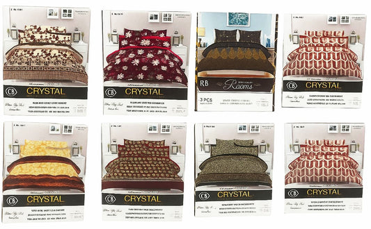 rooma crystal doublebed bedsheet available in different design